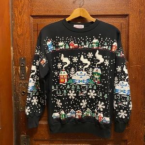 Vintage NWOT Deadstock 80’s Christmas Sweatshirt